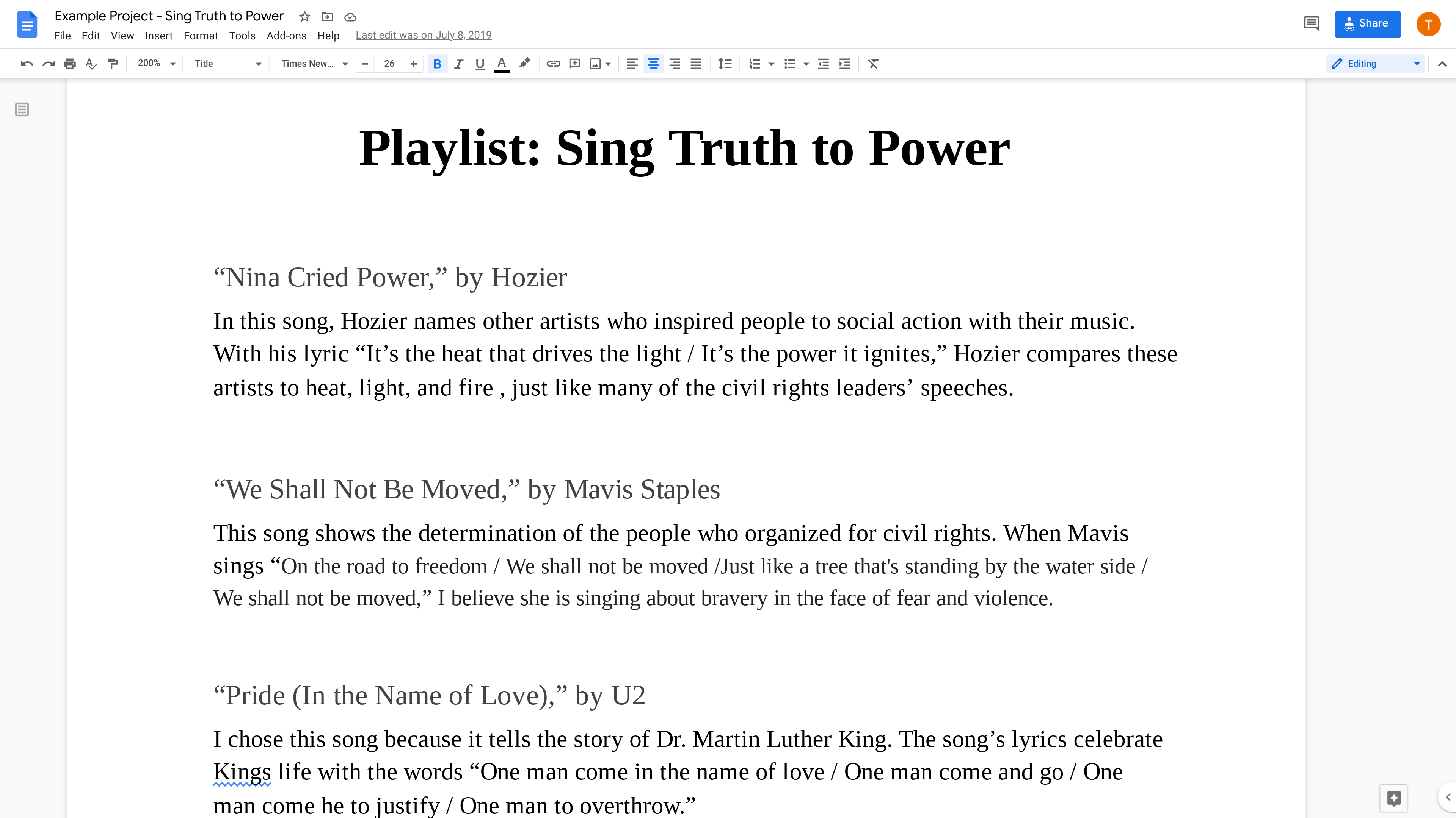 Create an Annotated Playlist Teaching Materials Applied Digital Skills